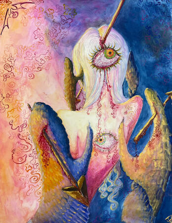 Watercolor & Gauche on paper